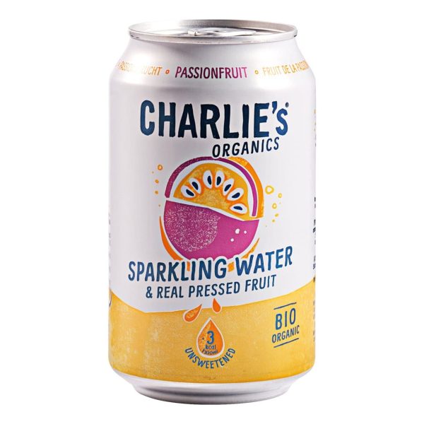Charlies Organic Passionfruit Sparkeling 12x33cl